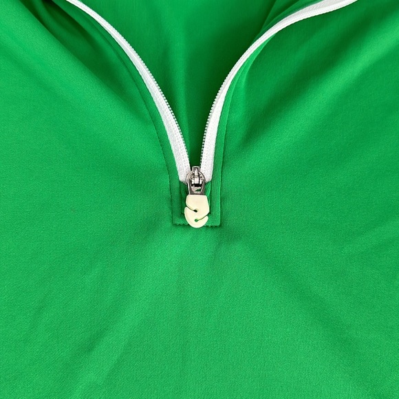 Slazenger Sleeveless Women’s Green and White Trim Golf Polo Tank Tee Shirt XL - Picture 5 of 7